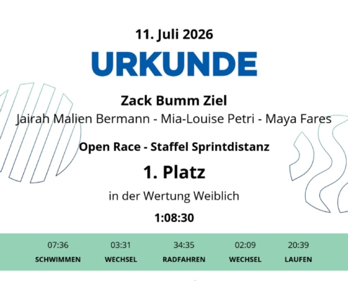 1.PlatzUrkundeSprintstaffelWeiblich